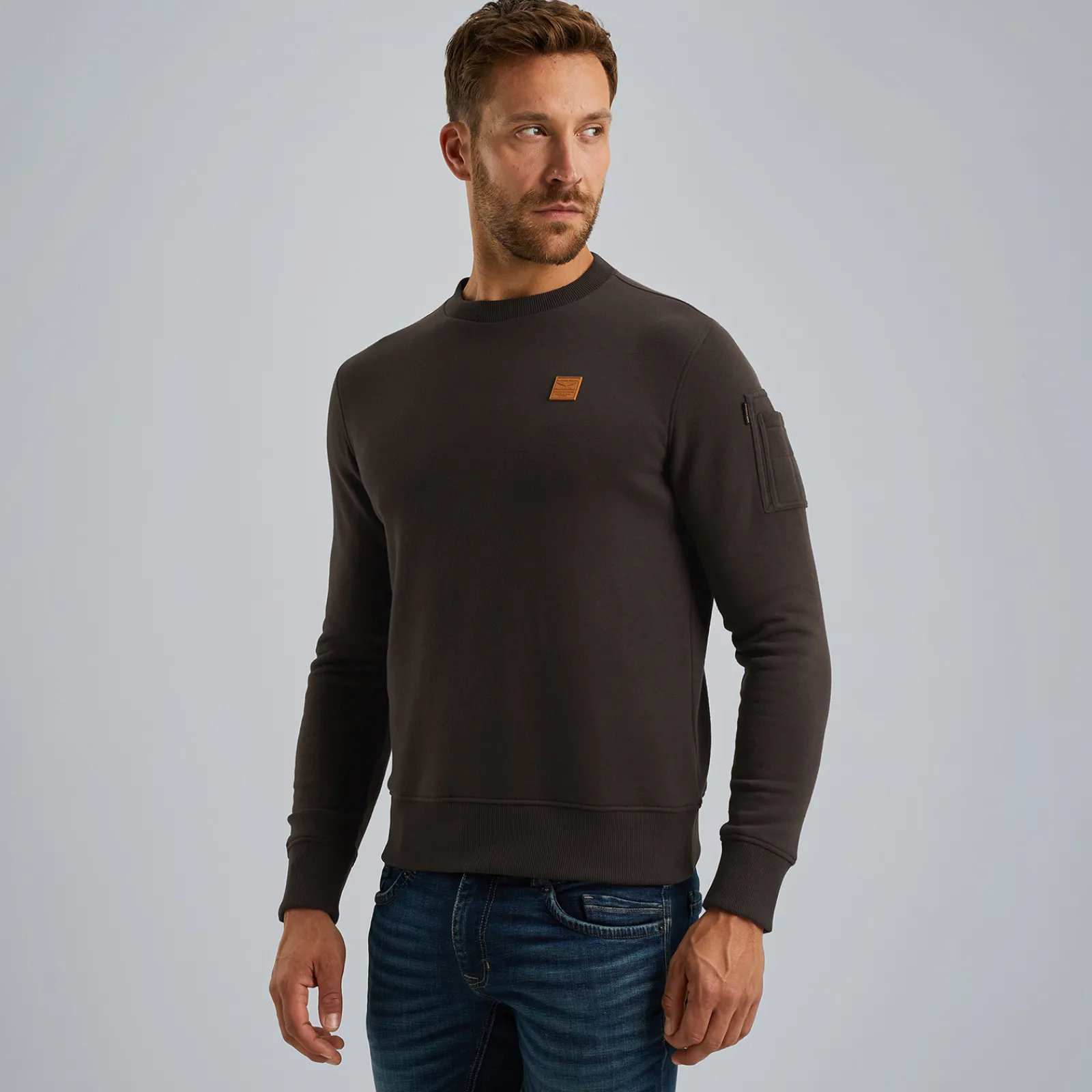 PME Legend Sweatshirt Van Terry Sweatstof Bruin Online