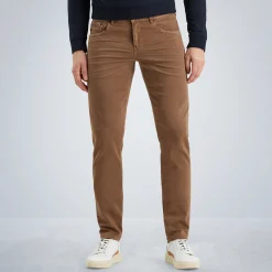 PME Legend Tailwheel Slim Fit Broek Van Colored Denim Bruin Outlet