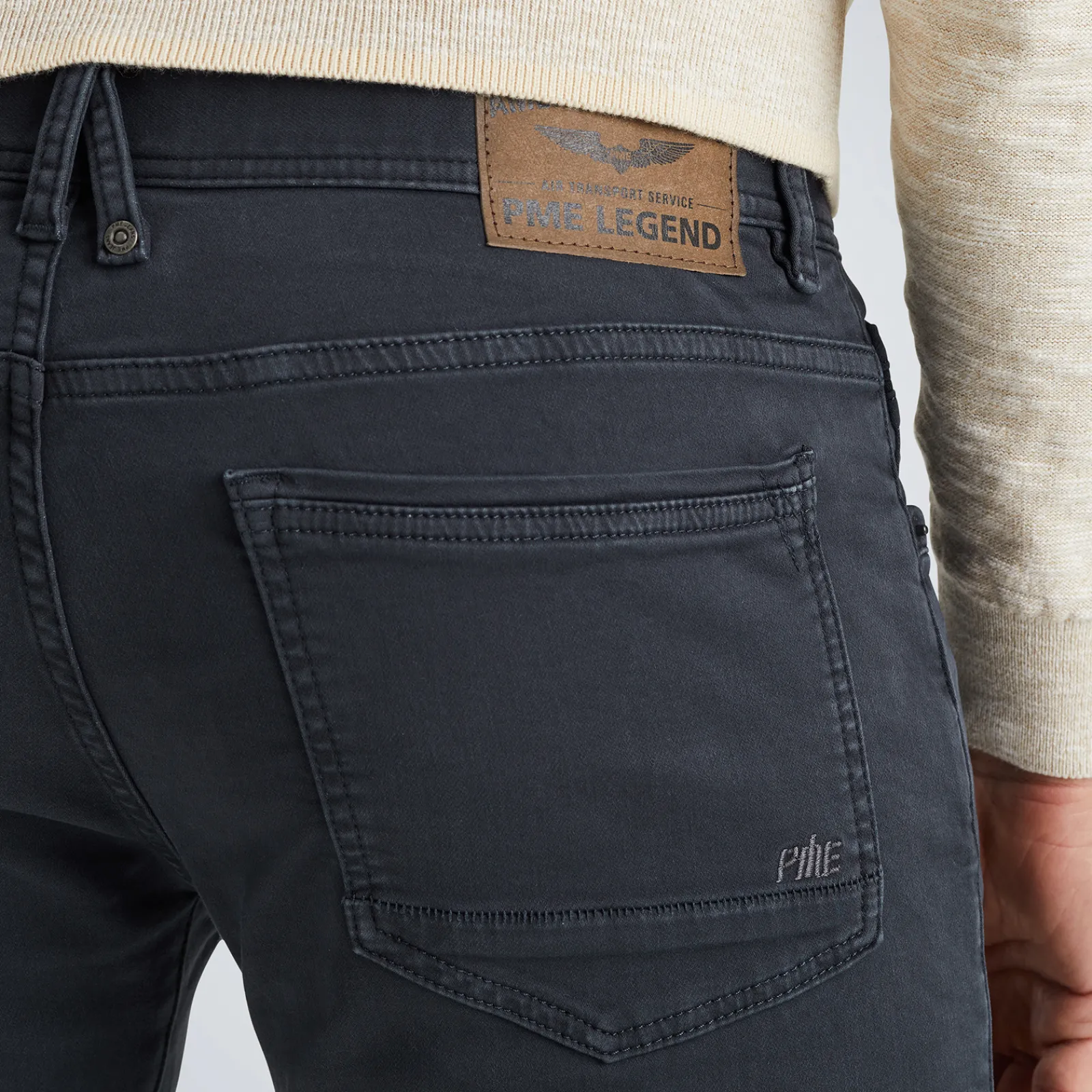 PME Legend Tailwheel Slim Fit Broek Van Colored Denim Blauw Clearance