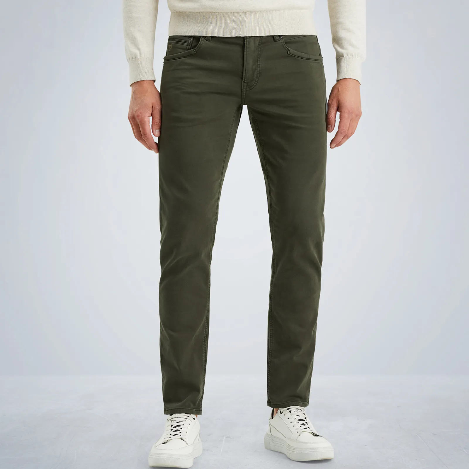 PME Legend Tailwheel Slim Fit Broek Van Colored Denim Groen New