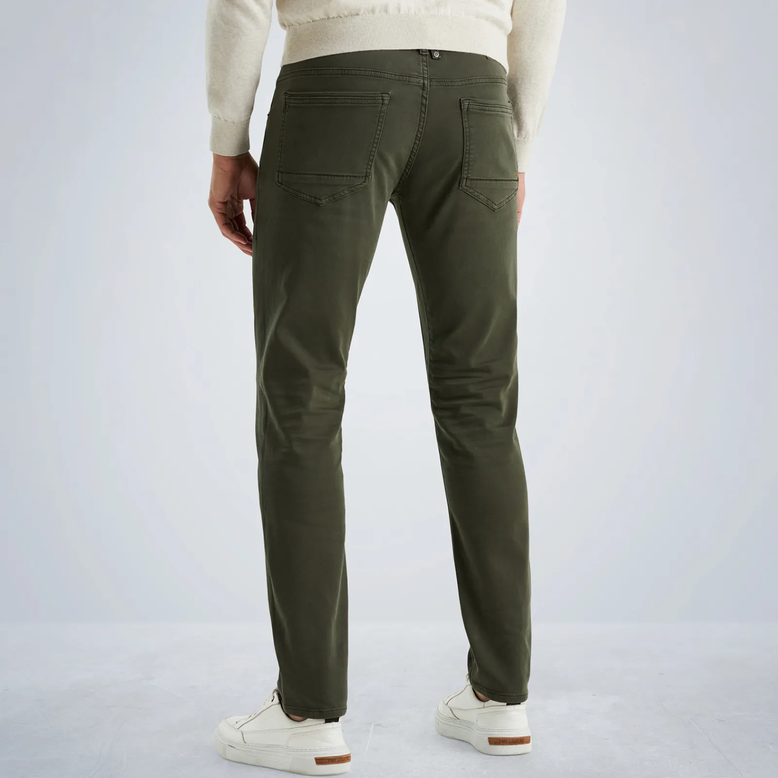 PME Legend Tailwheel Slim Fit Broek Van Colored Denim Groen New
