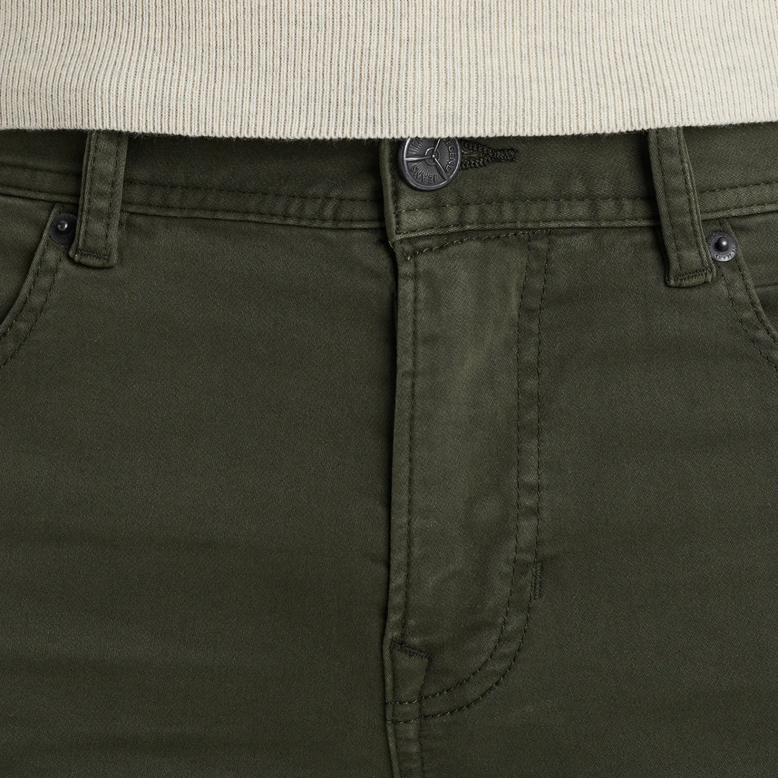 PME Legend Tailwheel Slim Fit Broek Van Colored Denim Groen New
