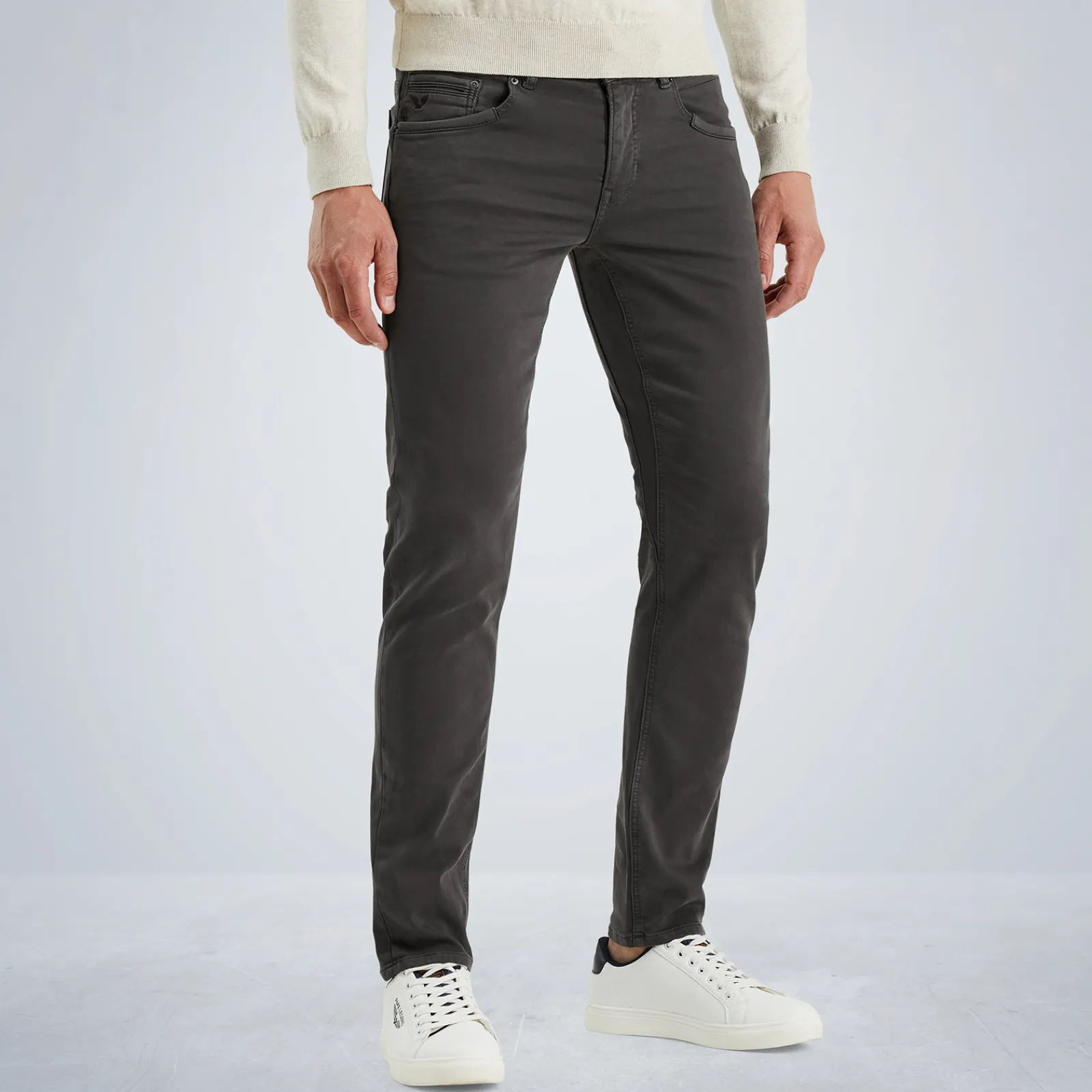 PME Legend Tailwheel Slim Fit Broek Van Colored Denim Grijs New