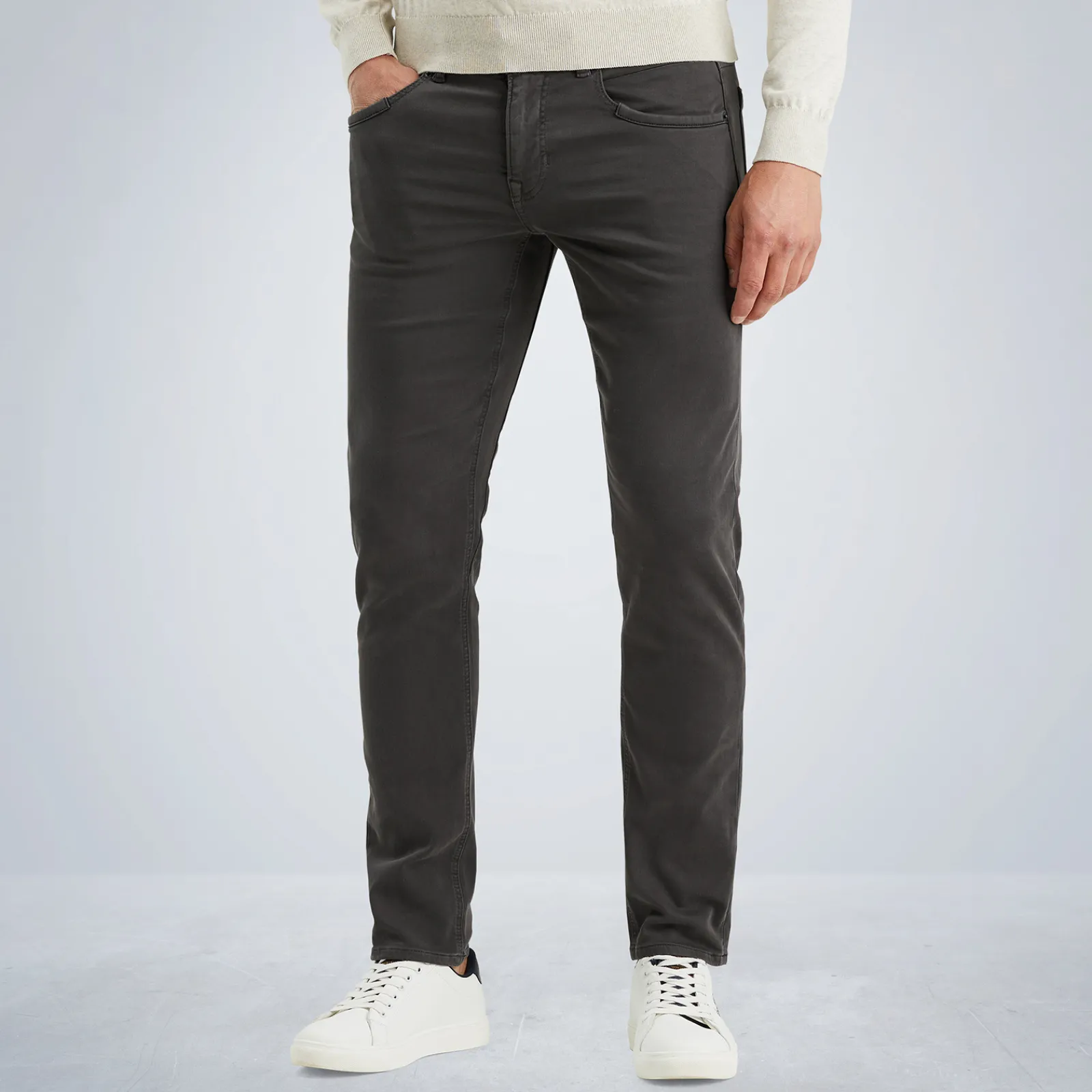 PME Legend Tailwheel Slim Fit Broek Van Colored Denim Grijs New