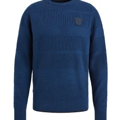 PME Legend Trui Met Badge Blauw Outlet