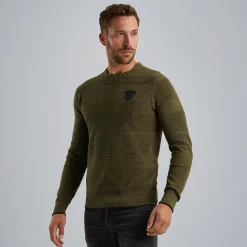 PME Legend Trui Met Badge Groen Sale