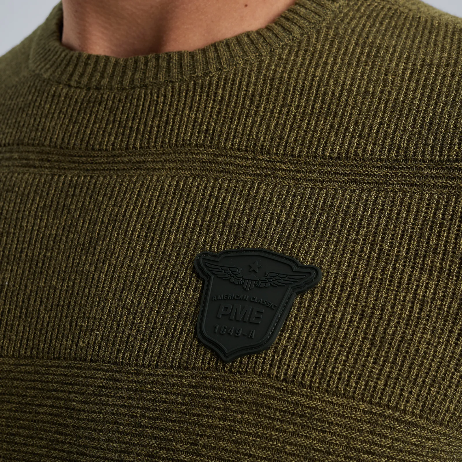 PME Legend Trui Met Badge Groen Sale