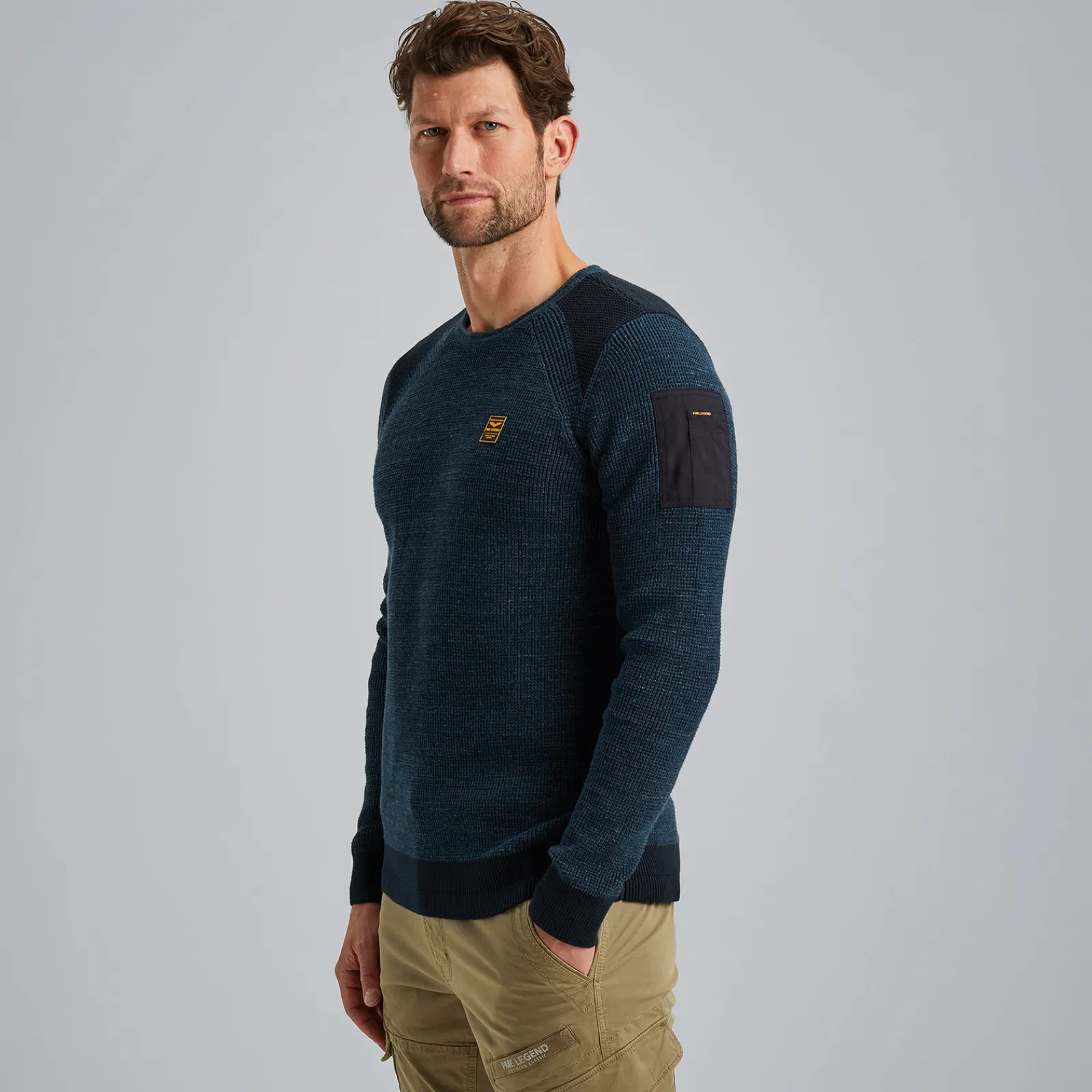 PME Legend Trui Met Flight Pocket Blauw Cheap