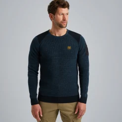 PME Legend Trui Met Flight Pocket Blauw Cheap