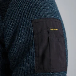 PME Legend Trui Met Flight Pocket Blauw Cheap