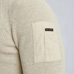PME Legend Trui Met Flight Pocket Beige Cheap
