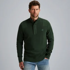 PME Legend Trui Met Halve Rits Groen Best