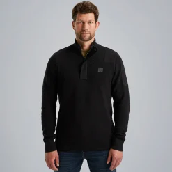 PME Legend Trui Met Halve Rits Grijs New