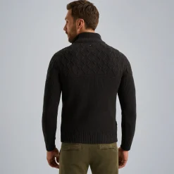 PME Legend Trui Met Halve Rits Zwart Discount