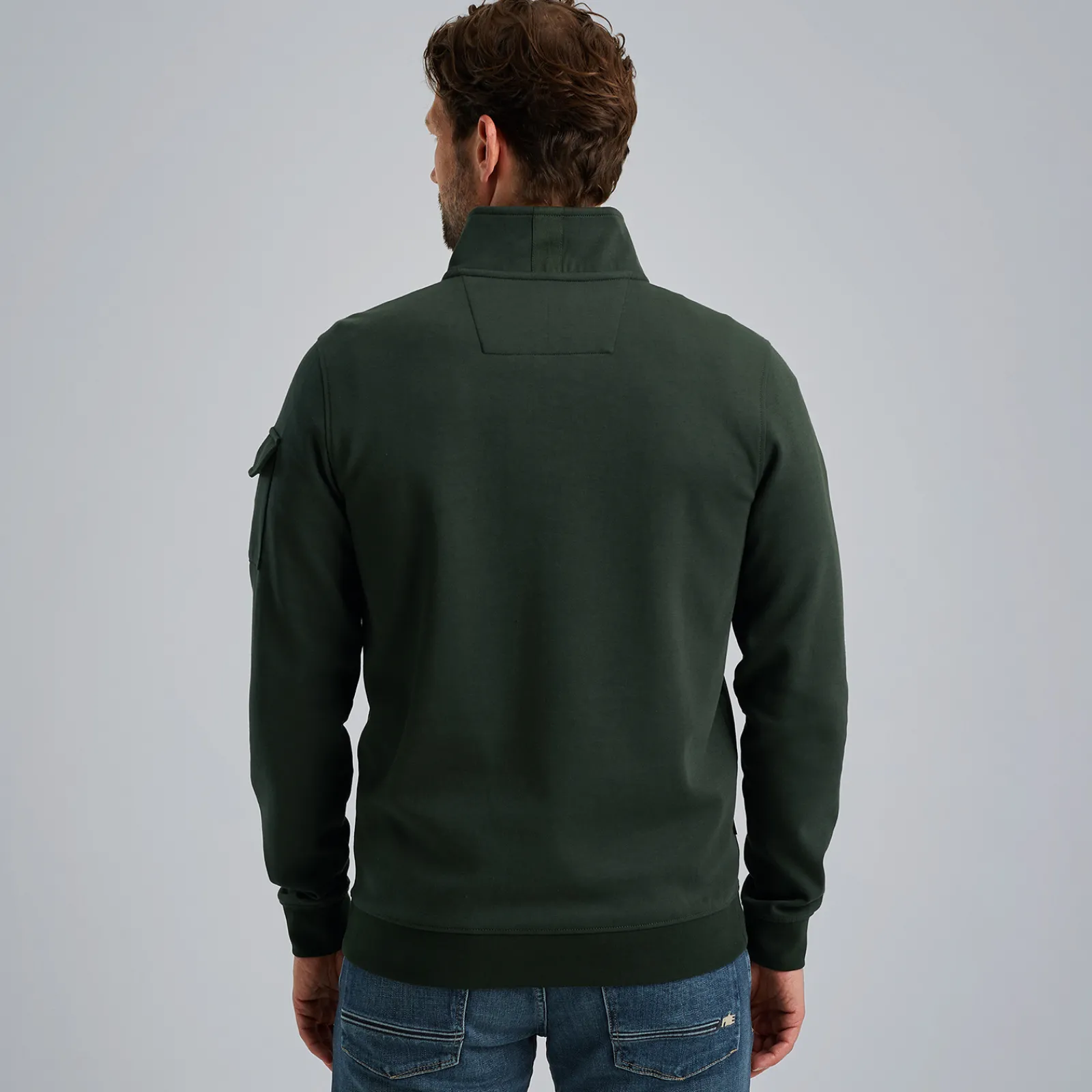 PME Legend Trui Met Halve Rits Groen Best
