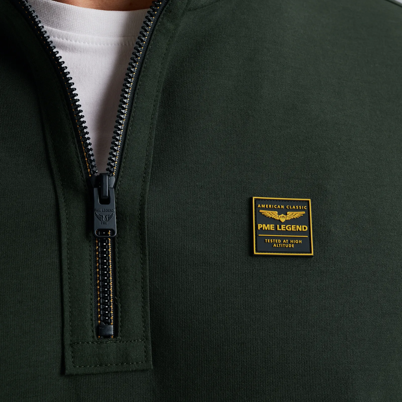 PME Legend Trui Met Halve Rits Groen Best