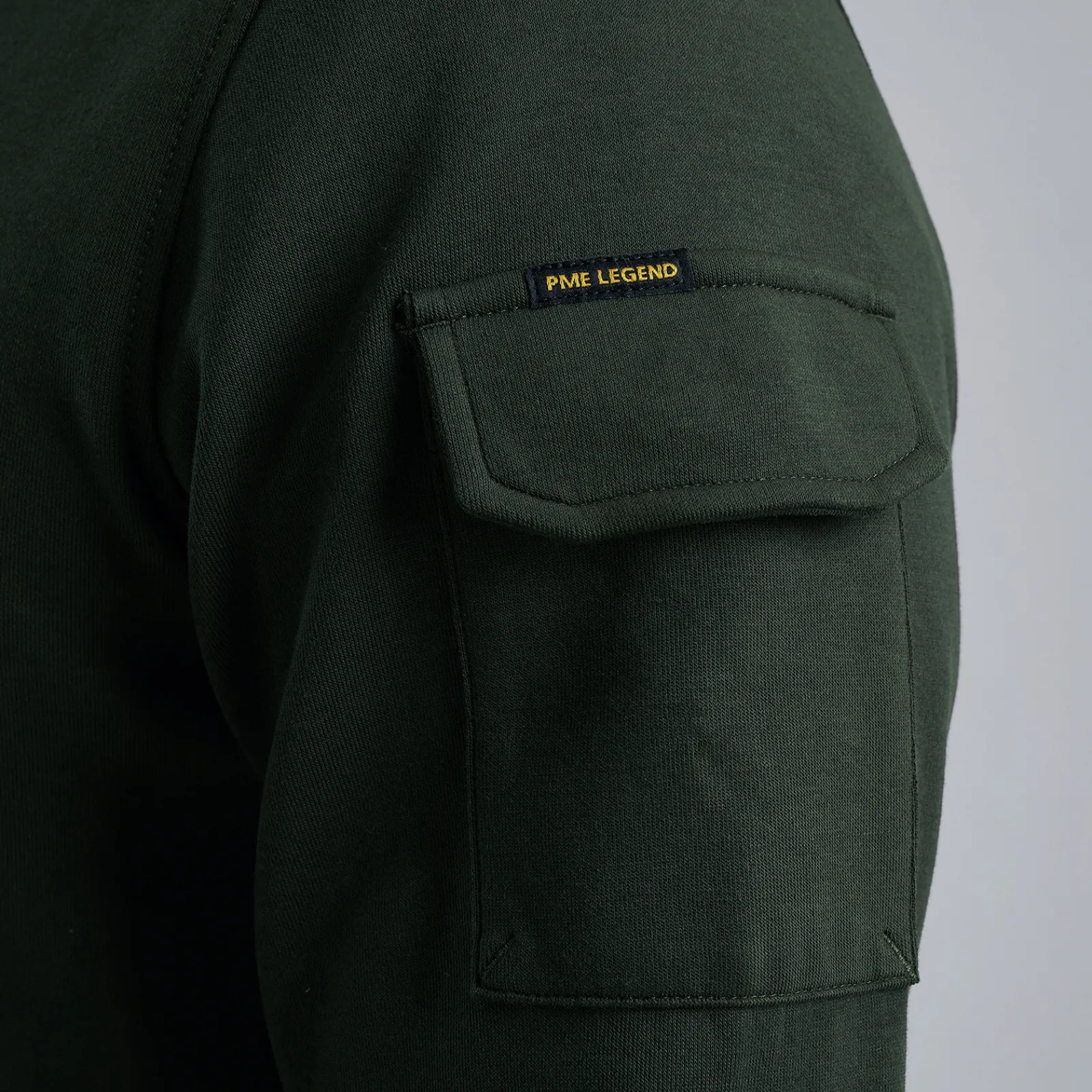 PME Legend Trui Met Halve Rits Groen Best