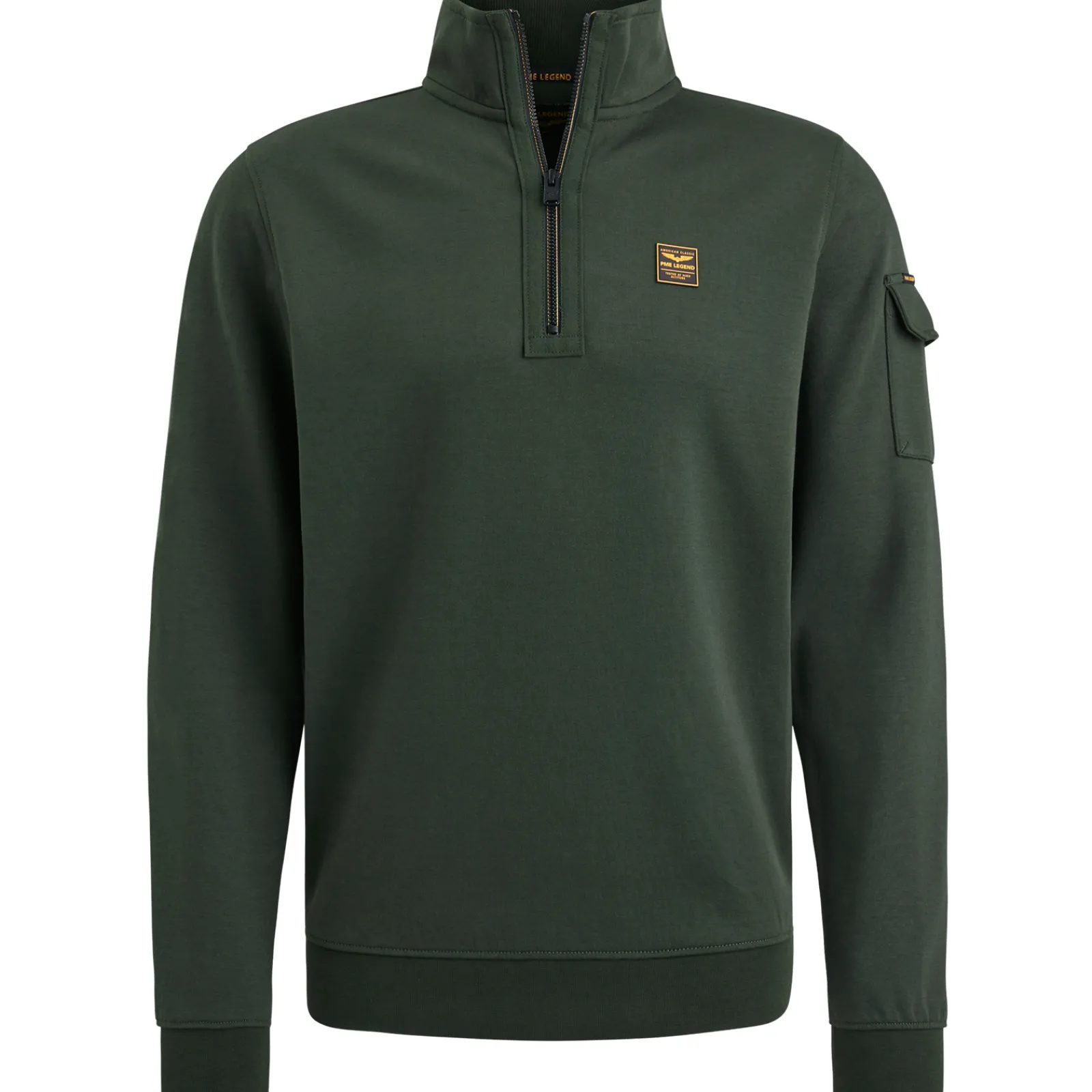PME Legend Trui Met Halve Rits Groen Best