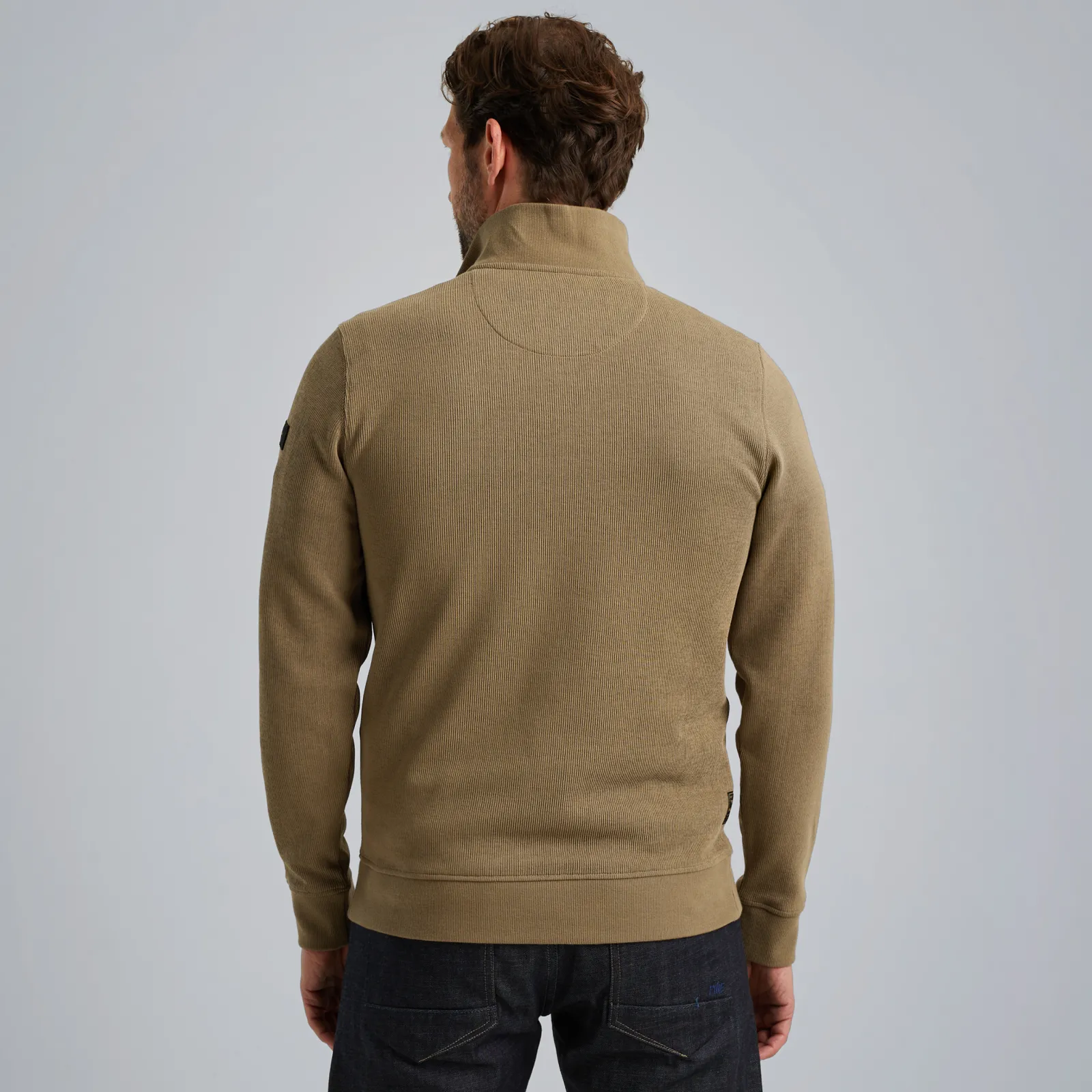 PME Legend Trui Met Halve Rits Bruin Shop