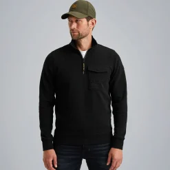 PME Legend Trui Met Halve Rits Grijs Flash Sale