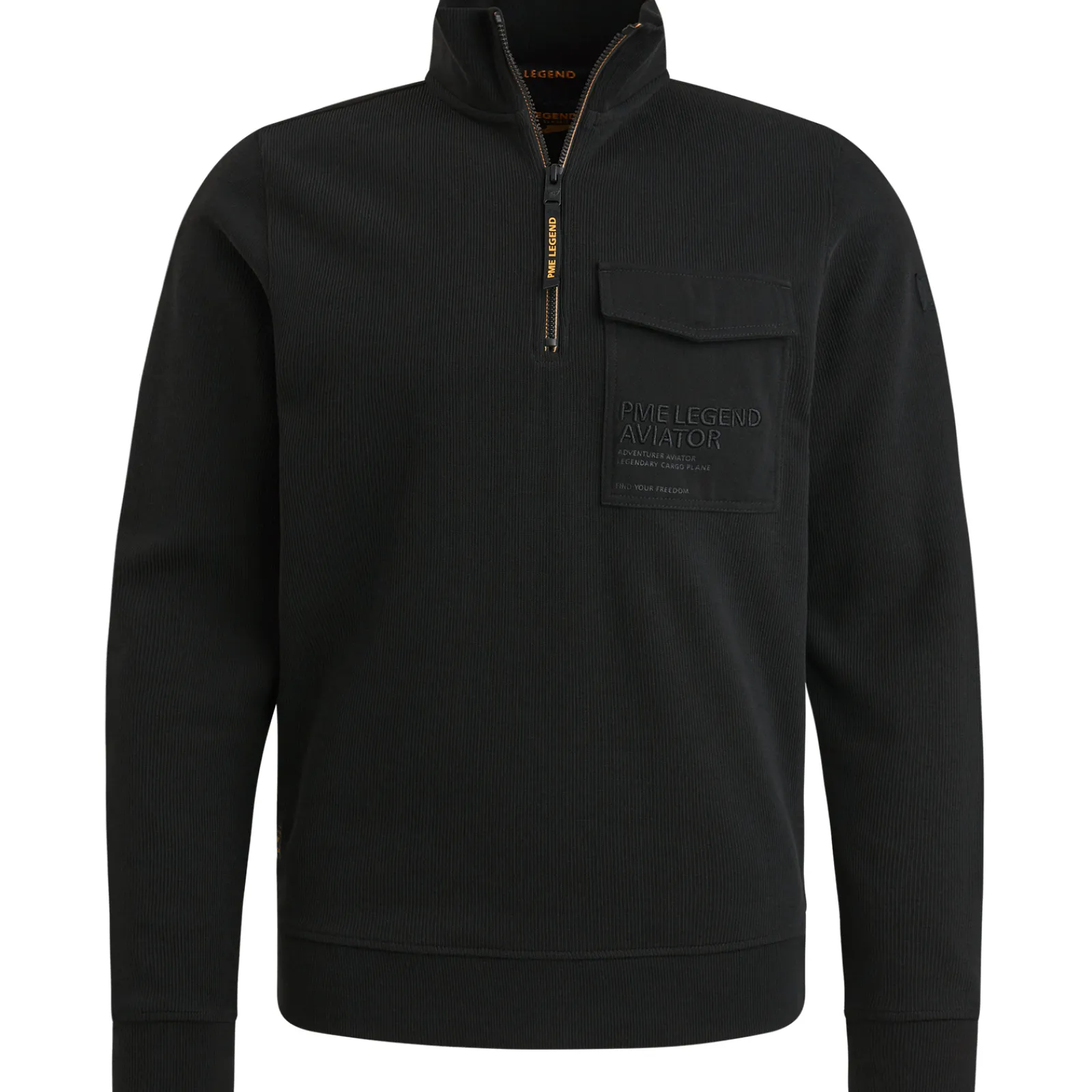 PME Legend Trui Met Halve Rits Grijs Flash Sale