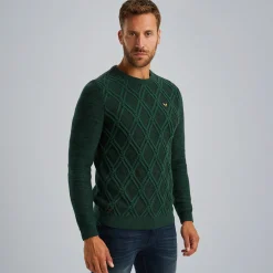 PME Legend Trui Met Kabelpatroon Groen New