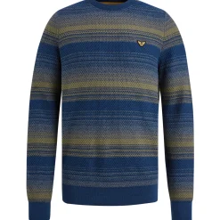 PME Legend Trui Met Streeppatroon Blauw Sale