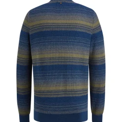 PME Legend Trui Met Streeppatroon Blauw Sale