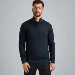 PME Legend Trui Van 100% Merinowol Blauw Best Sale
