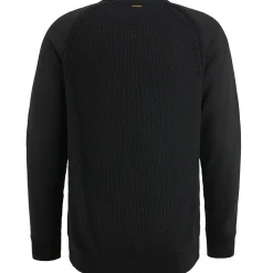 PME Legend Trui Van Een Materiaalmix Zwart New