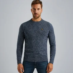 PME Legend Trui Van Mouliné Garen Blauw Store