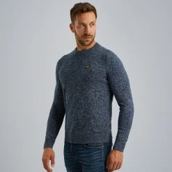 PME Legend Trui Van Mouliné Garen Blauw Store