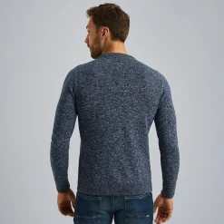 PME Legend Trui Van Mouliné Garen Blauw Store