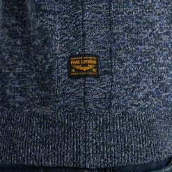 PME Legend Trui Van Mouliné Garen Blauw Store