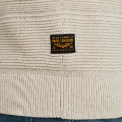 PME Legend Trui Van Mouliné Garen Wit Fashion