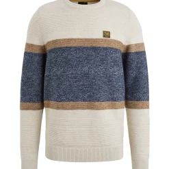 PME Legend Trui Van Mouliné Garen Wit Fashion
