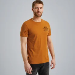 PME Legend T-shirt Met Artwork Bruin Flash Sale