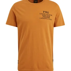 PME Legend T-shirt Met Artwork Bruin Flash Sale