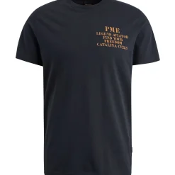 PME Legend T-shirt Met Artwork Blauw Hot