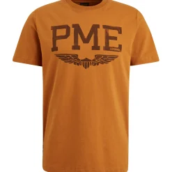 PME Legend T-shirt Met Artwork Bruin Outlet