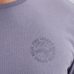 PME Legend T-shirt Met Artwork Paars Store