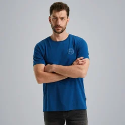 PME Legend T-shirt Met Artwork Blauw Sale