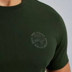 PME Legend T-shirt Met Artwork Groen Discount