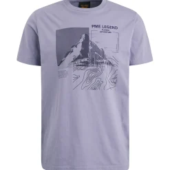 PME Legend T-shirt Met Artwork Paars Cheap