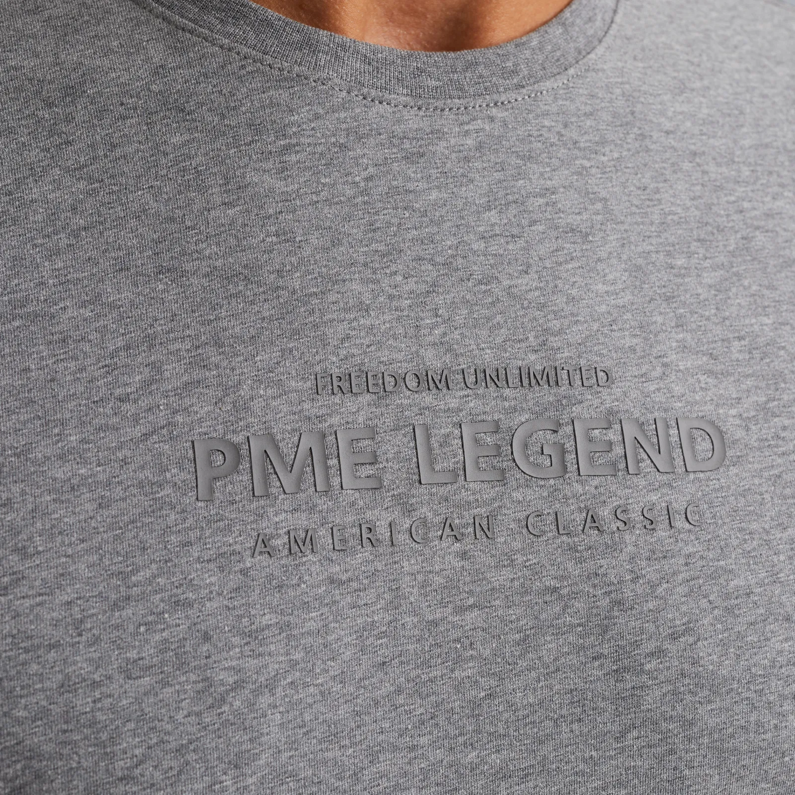 PME Legend T-shirt Met Artwork Grijs New