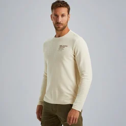 PME Legend T-shirt Met Lange Mouwen Beige Clearance
