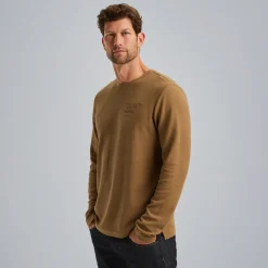 PME Legend T-shirt Met Lange Mouwen Bruin Outlet