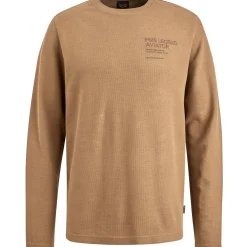 PME Legend T-shirt Met Lange Mouwen Bruin Outlet