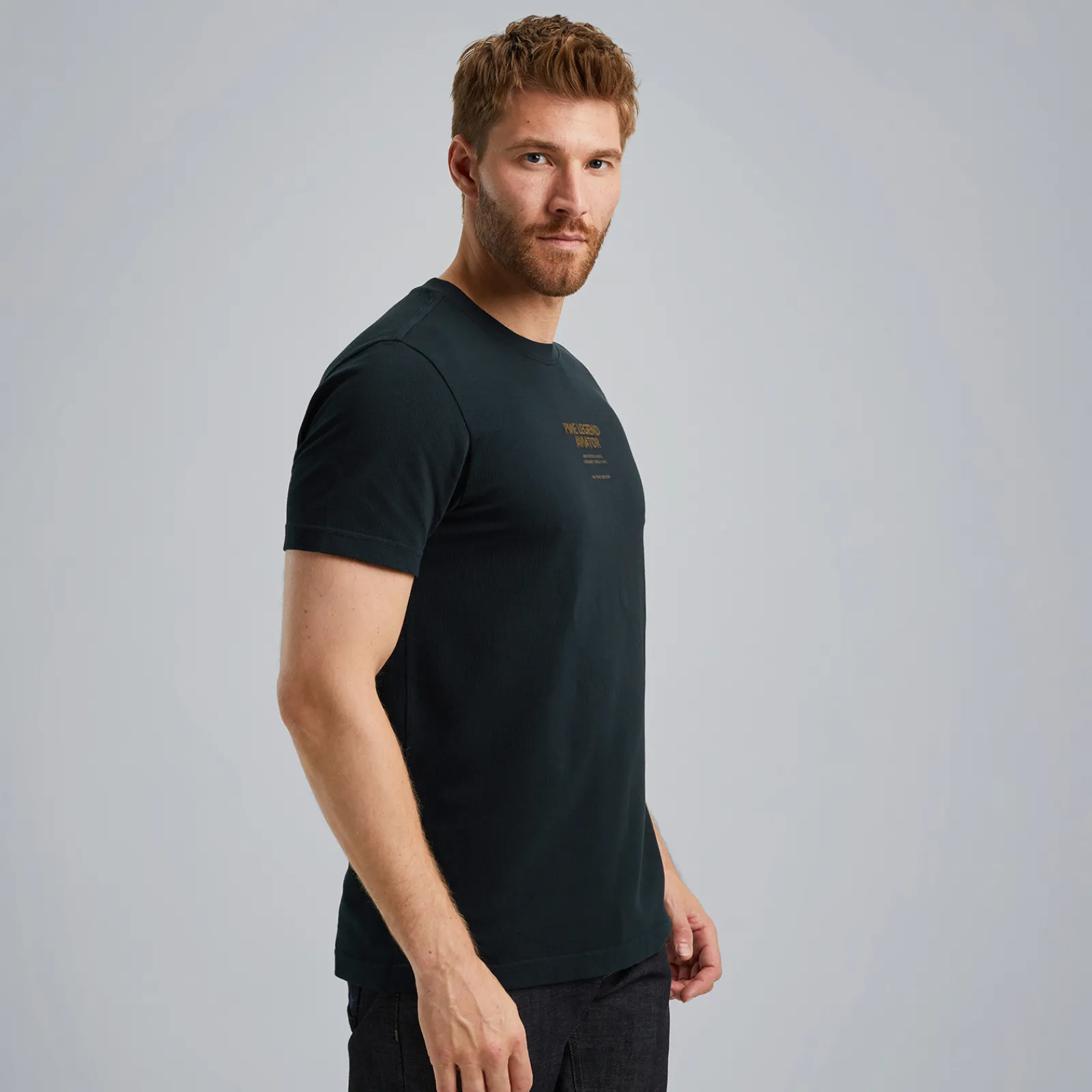 PME Legend T-shirt Met Wafelstructuur Blauw Store