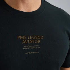 PME Legend T-shirt Met Wafelstructuur Blauw Store